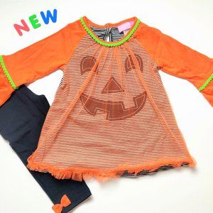 ❄️NWOT❄️Pumpkin Ghost Shirt Leggings 18M
